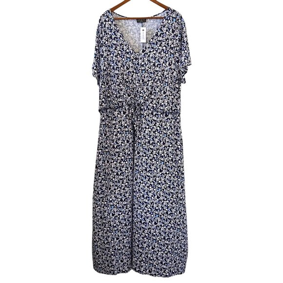 Lane Bryant NEW Waist Knot Floral Maxi Dress Size 26/28 - Picture 1 of 16